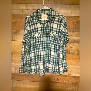 Plaid button up shirt size 2XL